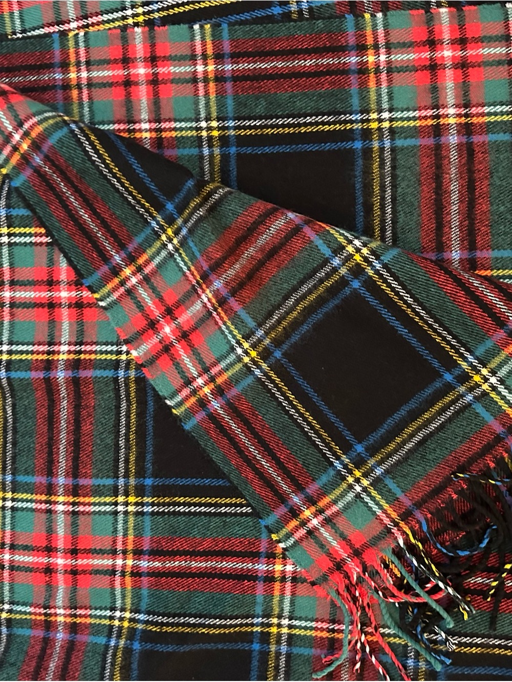 J. Crew Red and Green Tartan Plaid Scarf